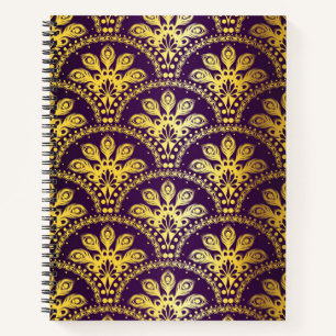 Brocade pattern notebook