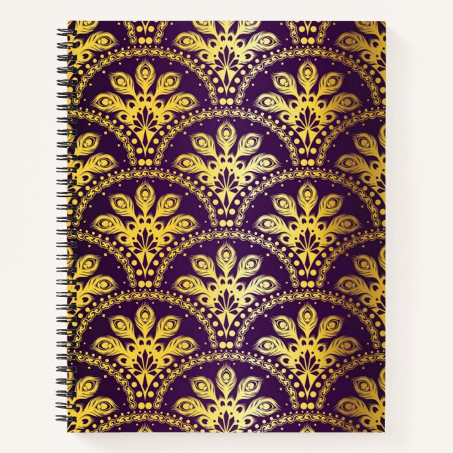 Brocade pattern notebook (Front)
