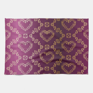 Brocade pattern tea towel