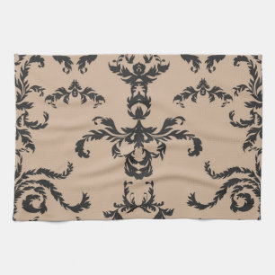 Brocade pattern tea towel