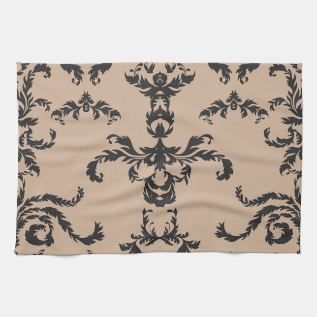 Brocade pattern tea towel (Horizontal)