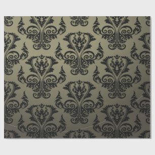 Brocade pattern wrapping paper
