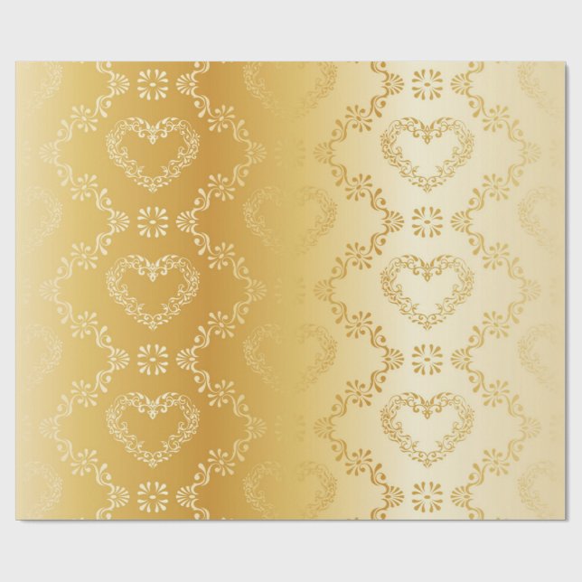 Brocade pattern wrapping paper (Flat)