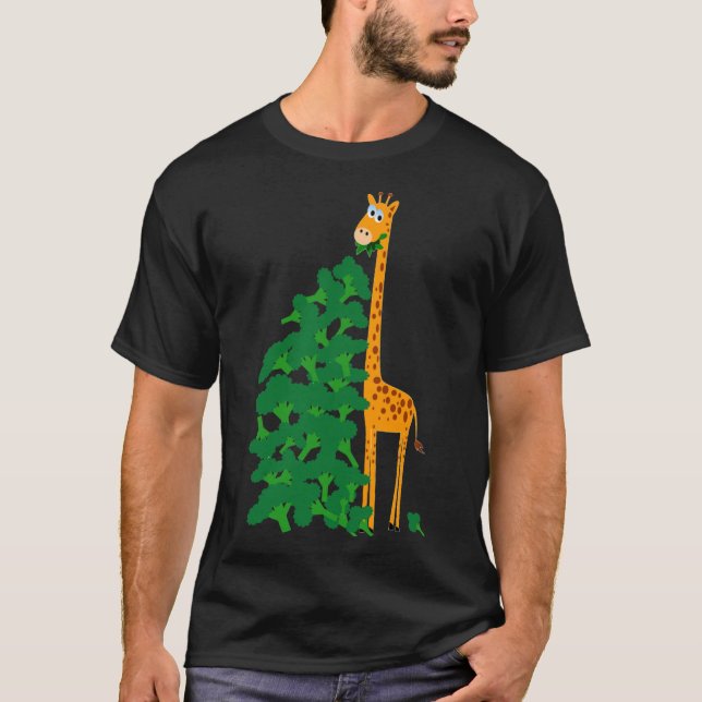 Broccoli and Giraffe Classic T-Shirt (Front)