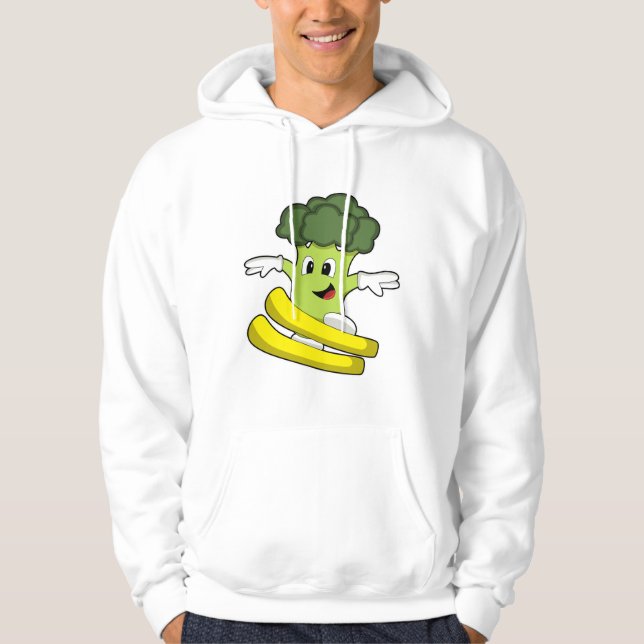 Broccoli as Skier with Ski Hoodie (Front)