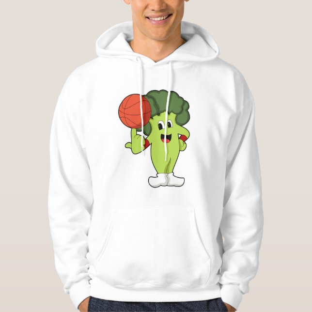 Broccoli at Basketball Sports Hoodie (Front)