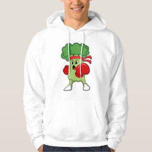 Broccoli at Boxing with Boxing gloves Hoodie