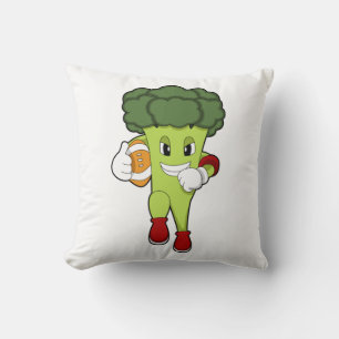 Broccoli at Football Sports Cushion