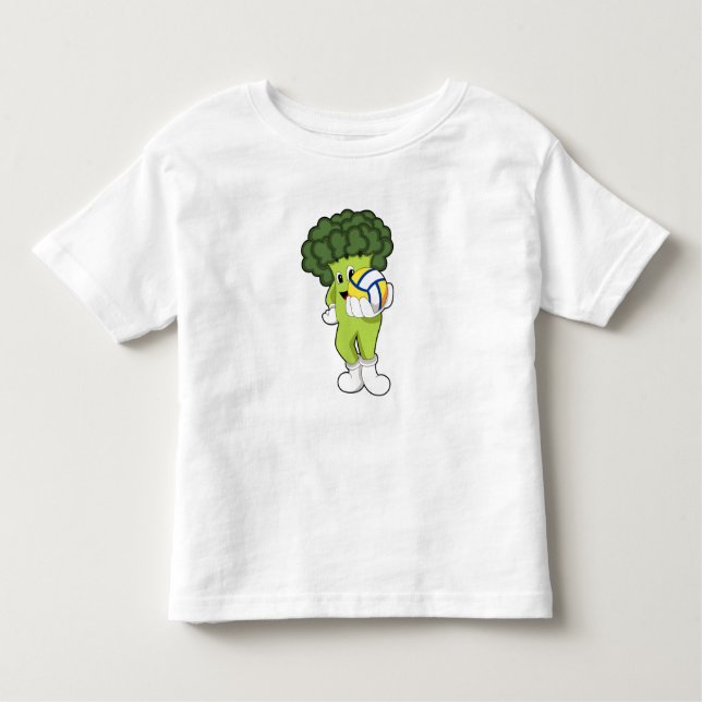 Broccoli at Volleyball Sports Toddler T-Shirt (Front)