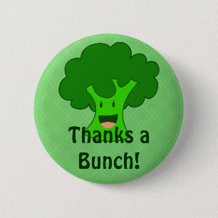 Broccoli Bunch 6 Cm Round Badge