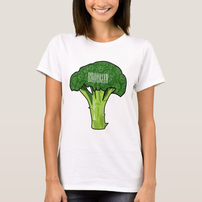 Broccoli cartoon illustration T-Shirt (Front)