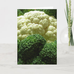 Broccoli & cauliflower card