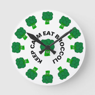 Broccoli Design Round Clock