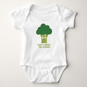 broccoli dont forget the veggies baby bodysuit