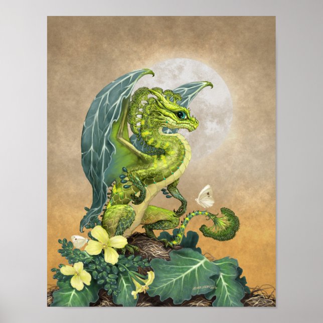 Broccoli Dragon 11x14 (4x6 and up) Poster (Front)