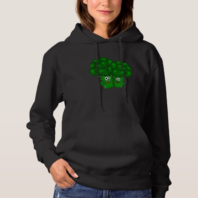 Broccoli Family Vegetable Vegetarian Vegan Broccoh Hoodie (Front)