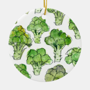 Broccoli – Formal Ceramic Ornament