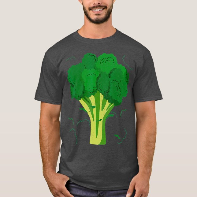 Broccoli Funny Veggie Lover Halloween Costume T-Shirt (Front)