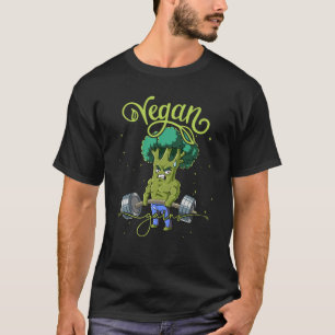 Broccoli Gym Weight Training Vegain Gains T-Shirt