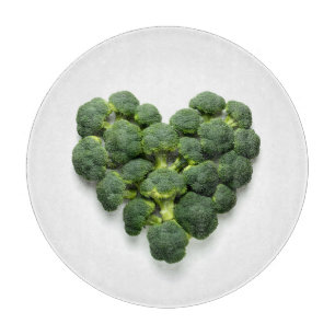 Broccoli Heart Cutting Board