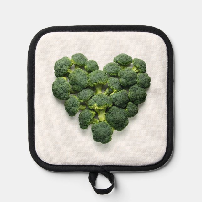 Broccoli Heart Pot Holder (Front)