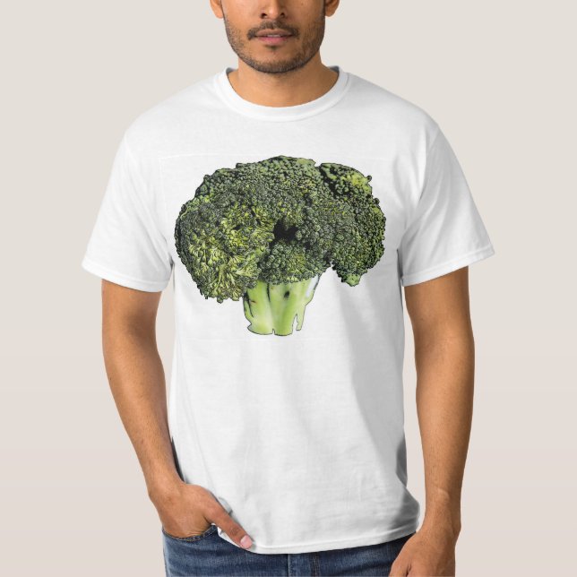Broccoli Ink Drawing T-Shirt (Front)