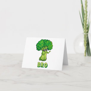 Broccoli is my Bro Fitness Veggie Power Vegan Bro Card