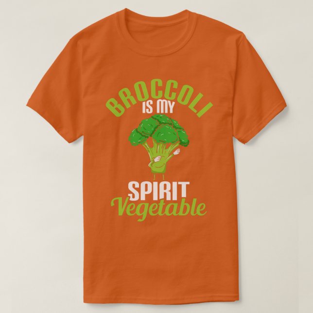 Broccoli Is My Spirit Vegetable T-Shirt (Design Front)