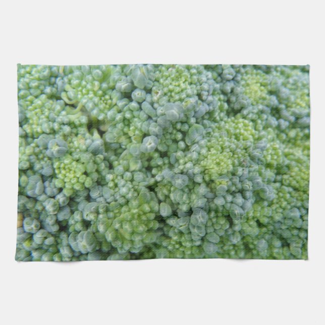 Broccoli Macro Kitchen Towel (Horizontal)