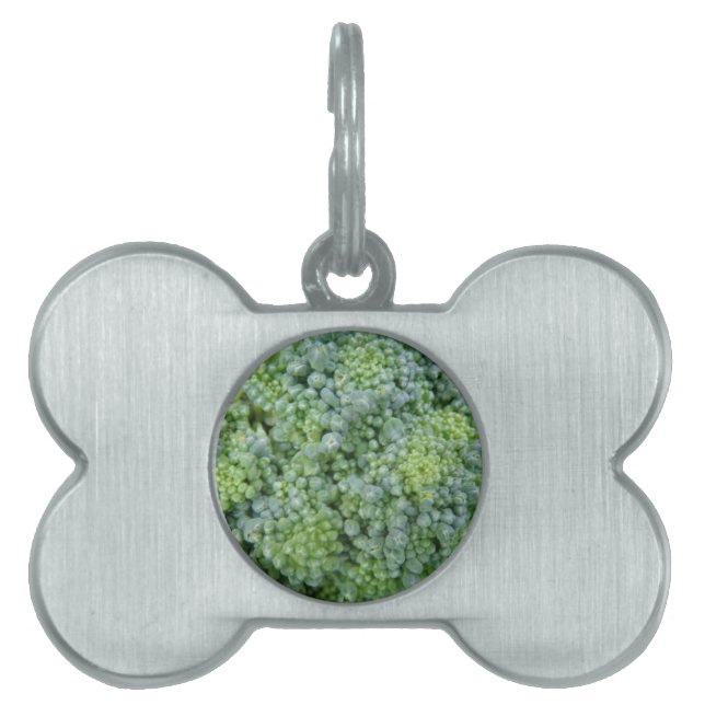 Broccoli Macro Pet Tag (Front)