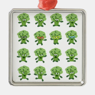 broccoli metal ornament