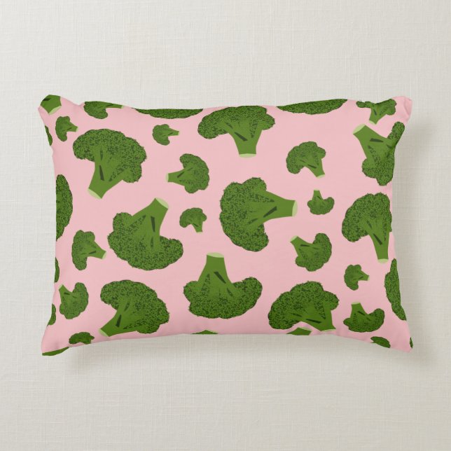 Broccoli Pattern Decorative Cushion (Front)