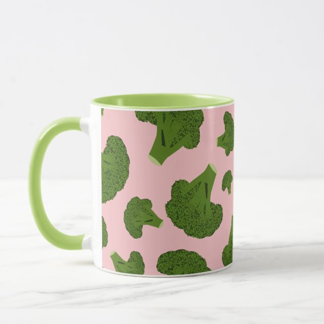 Broccoli Pattern Mug (Left)