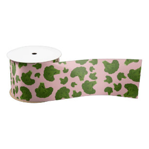 Broccoli Pattern Satin Ribbon