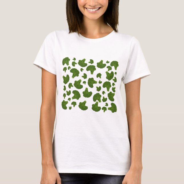 Broccoli Pattern T-Shirt (Front)