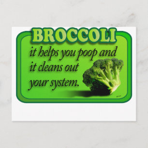broccoli postcard