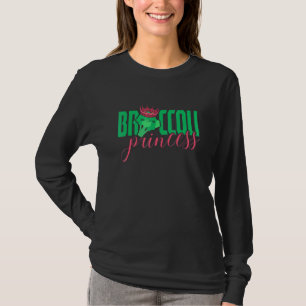 Broccoli Princess With Crown Go Vegan T-Shirt