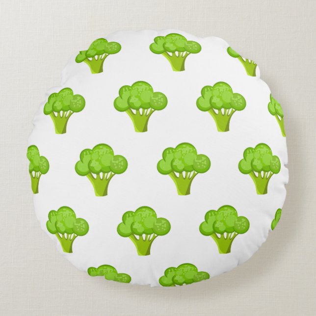 Broccoli Round Cushion (Front)