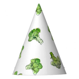 Broccoli – Scattered - Open Party Hat