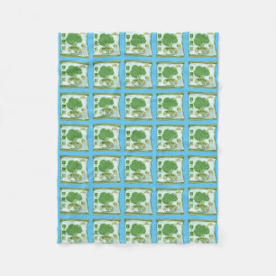 Broccoli Seeds growing vegetables Fleece Blanket
