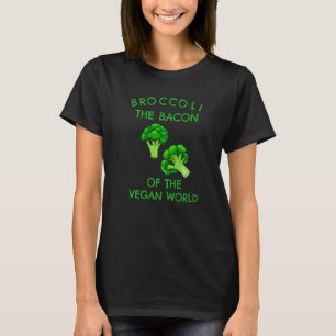 Broccoli The Bacon Of The Vegan World Vegetarian V T-Shirt