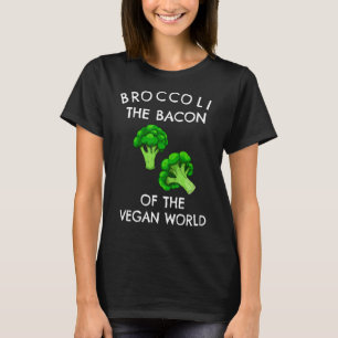 Broccoli The Bacon Of The Vegan World Vegetarian V T-Shirt