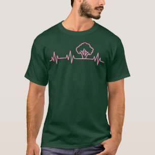 Broccoli Vegan Heartbeat Plant Based Life Love Her T-Shirt