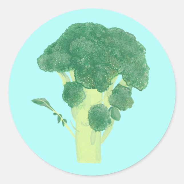 Broccoli Vegetable Food Stickers (Front)