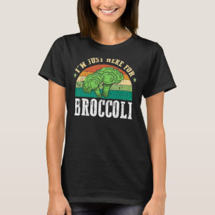 Broccoli Vintage Plant Based Diet Vegan Veggies T-Shirt