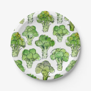 Broccolli - formal paper plate