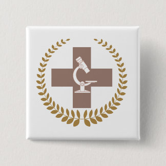 Broche Biomedicine 15 Cm Square Badge