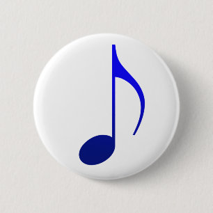 Broche (Botton) Colcheia Azul 6 Cm Round Badge