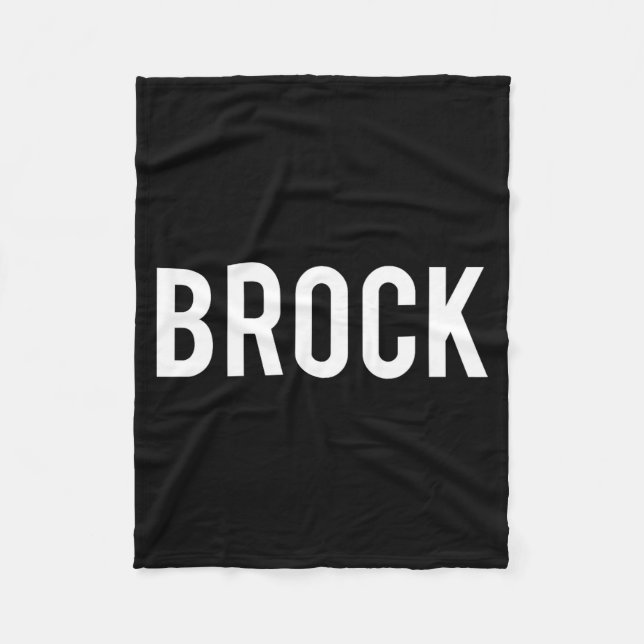 Brock - Cool New Funny Name Fan Gift Tee  Fleece Blanket (Front)
