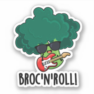 Brock n Roll Funny Veggie Broccoli Pun 
